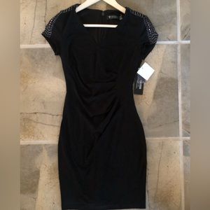 Guess Black Mini Dress with Sequencing XS